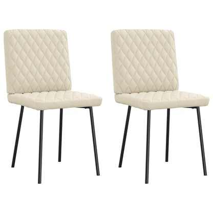 Jídelní Židle 2 Ks Bílé Umělá Kůže