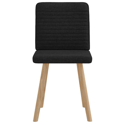 Jídelní Židle 2 Ks Černé Textil