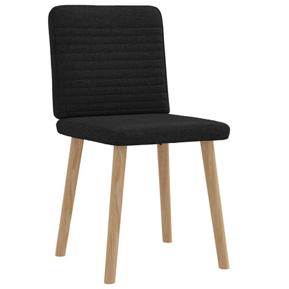 Jídelní Židle 2 Ks Černé Textil