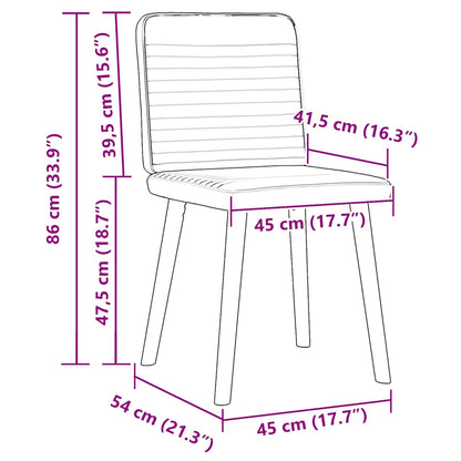 Jídelní Židle 2 Ks Černé Textil