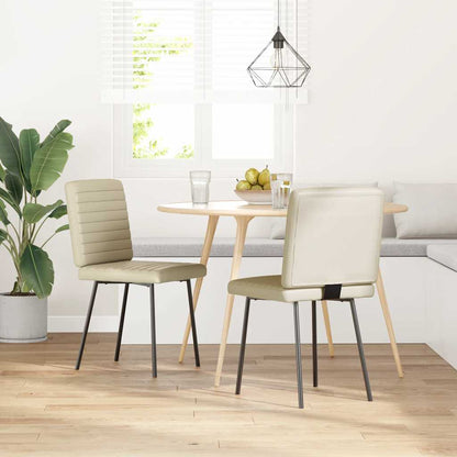 Jídelní Židle 2 Ks Bílé Umělá Kůže