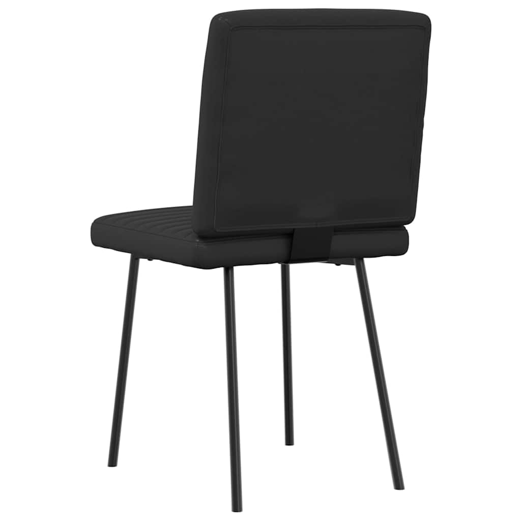Jídelní Židle 2 Ks Černé Umělá Kůže