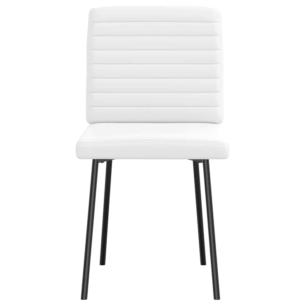 Jídelní Židle 2 Ks Bílé Umělá Kůže