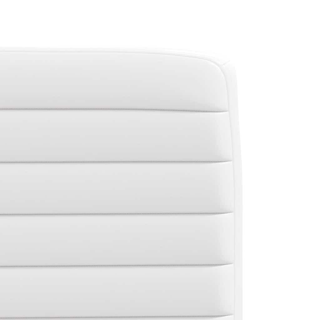 Jídelní Židle 2 Ks Bílé Umělá Kůže