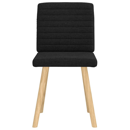 Jídelní Židle 2 Ks Černé Textil