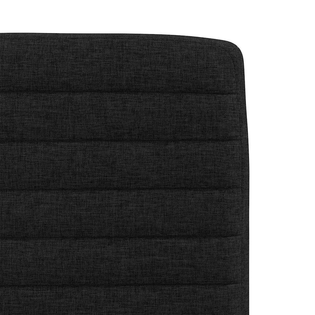 Jídelní Židle 2 Ks Černé Textil