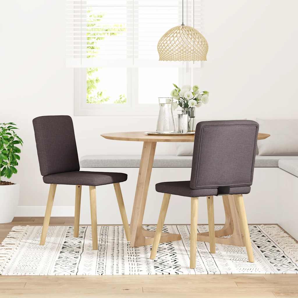 Jídelní Židle 2 Ks Černé Textil
