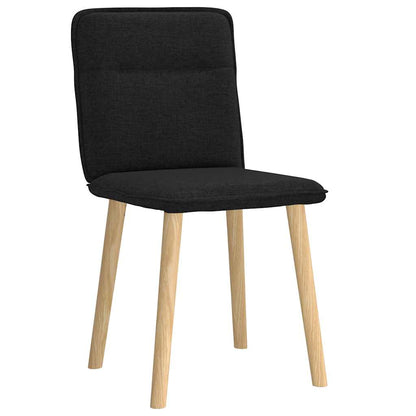Jídelní Židle 2 Ks Černé Textil