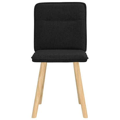 Jídelní Židle 2 Ks Černé Textil