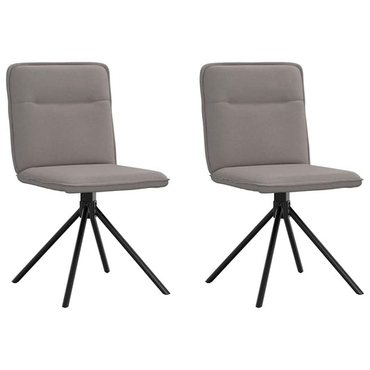 Jídelní Židle 2 Ks Taupe Textil