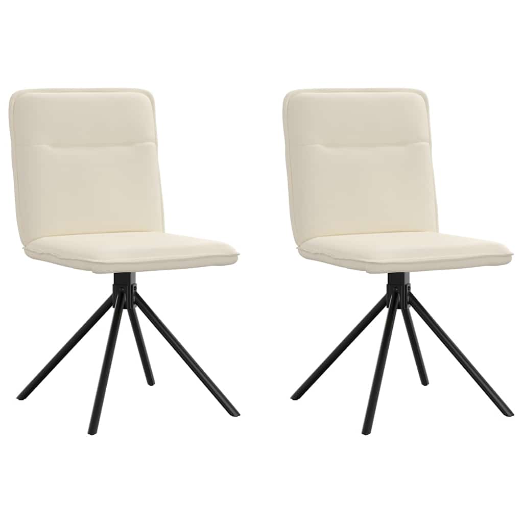 Jídelní Židle 2 Ks Černé Textil