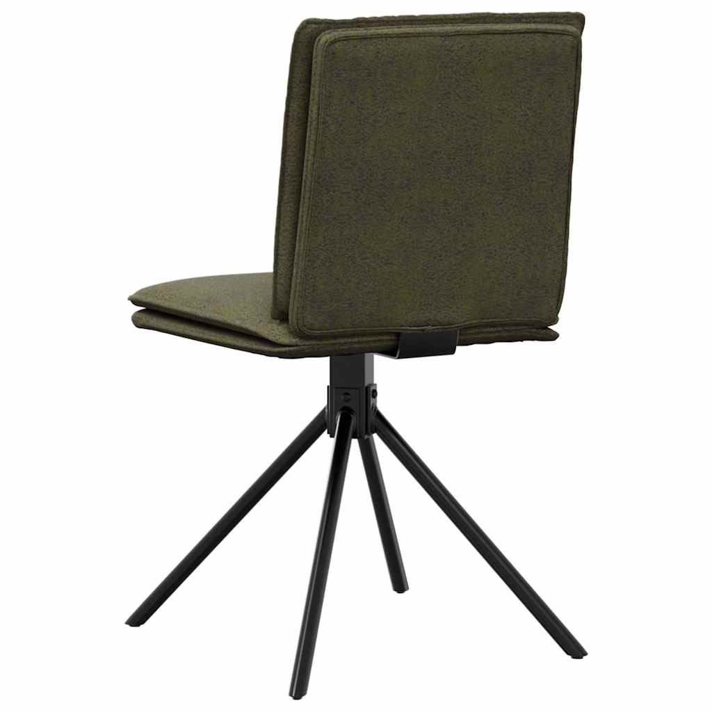 Jídelní Židle Army Zelená Umělá Semišová Kůže