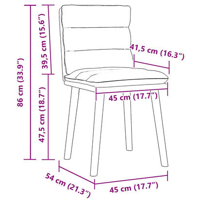 Jídelní Židle 2 Ks Černé Textil