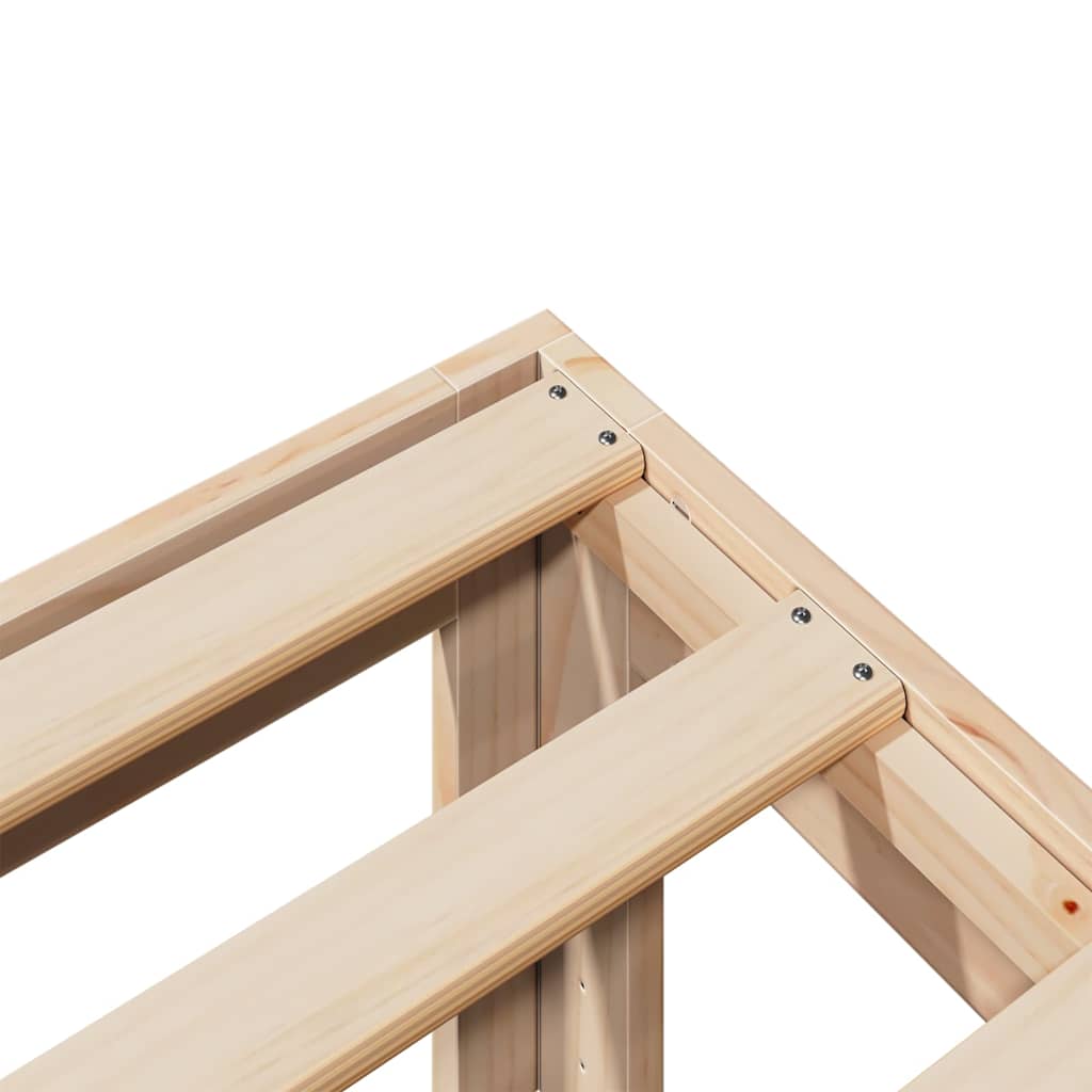 Postel Bez Matrace Masivní Borovice