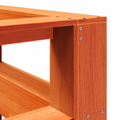 Regálová Knihovna Ve Tvaru L 180 Cm Masivní Borové Dřevo