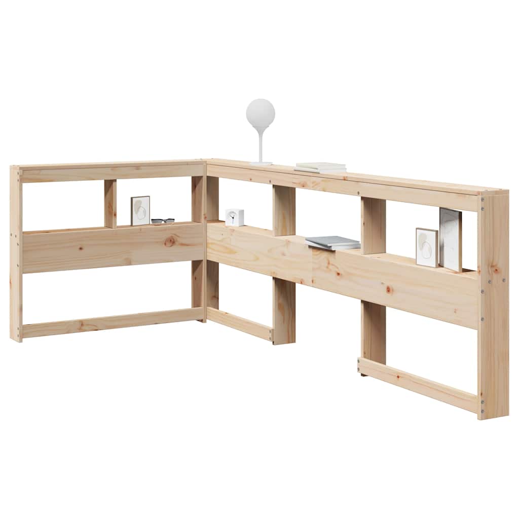 Regálová Knihovna Ve Tvaru L 180 Cm Masivní Borové Dřevo