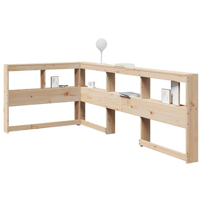 Regálová Knihovna Ve Tvaru L 180 Cm Masivní Borové Dřevo