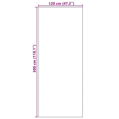 Rohož Šedá A Černá 120 X 300 Cm 100% Polyamid