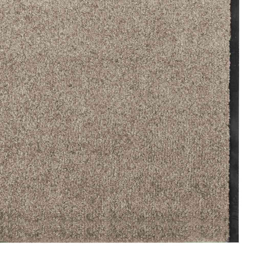 Rohož Béžová A Černá 120 X 400 Cm 100% Polyamid