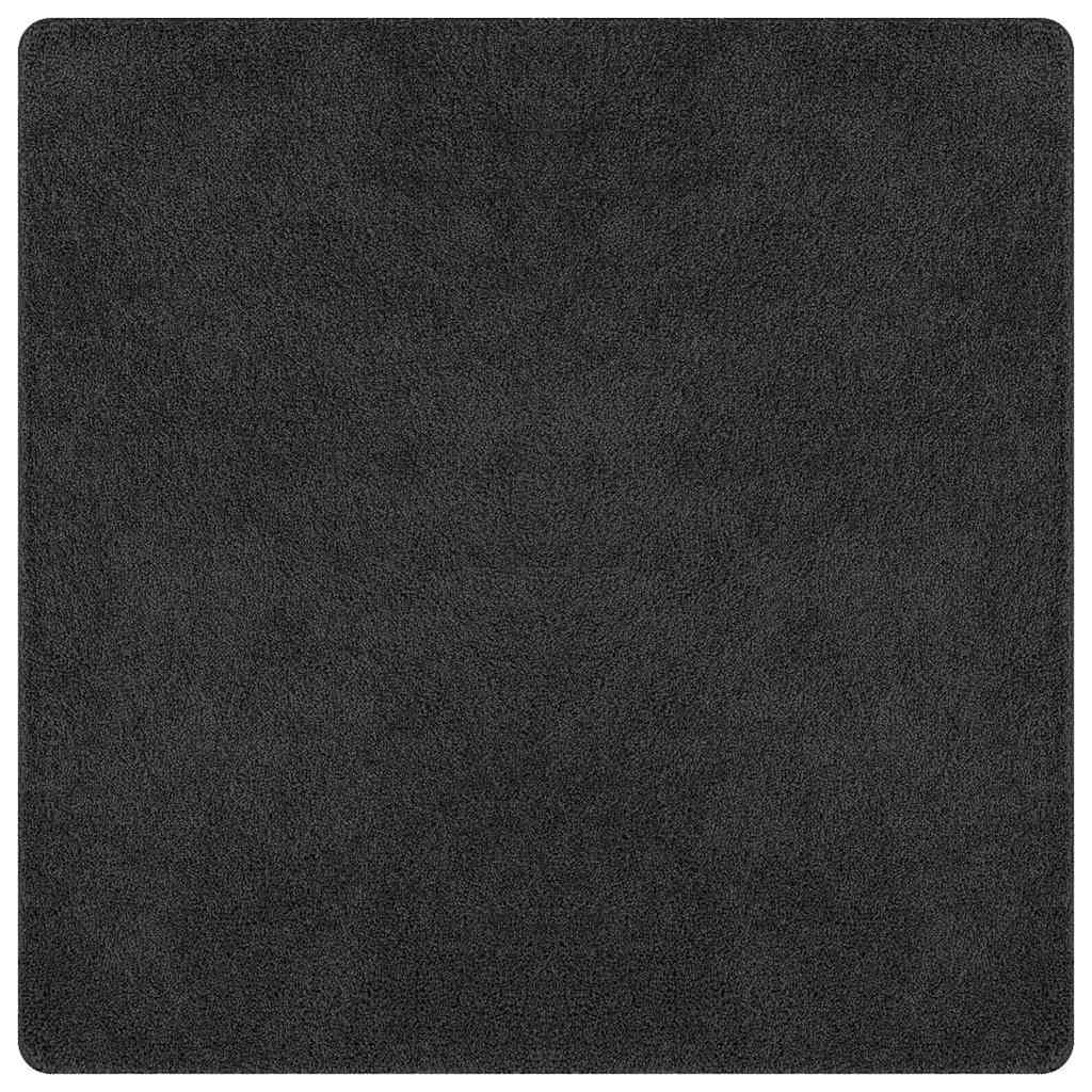 Protiskluzový Shaggy Koberec Tmavě Šedá 200 X 200 Cm Pp