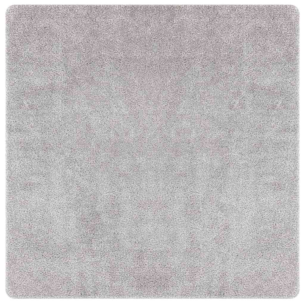 Protiskluzový Shaggy Koberec Šedá 200 X 200 Cm Pp