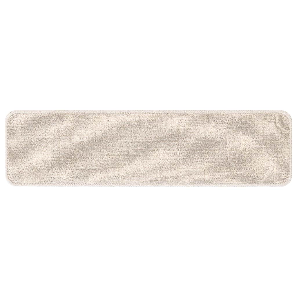 Protiskluzové Podložky Na Schody 15 Ks 75 X 20 Cm Krémová Pp