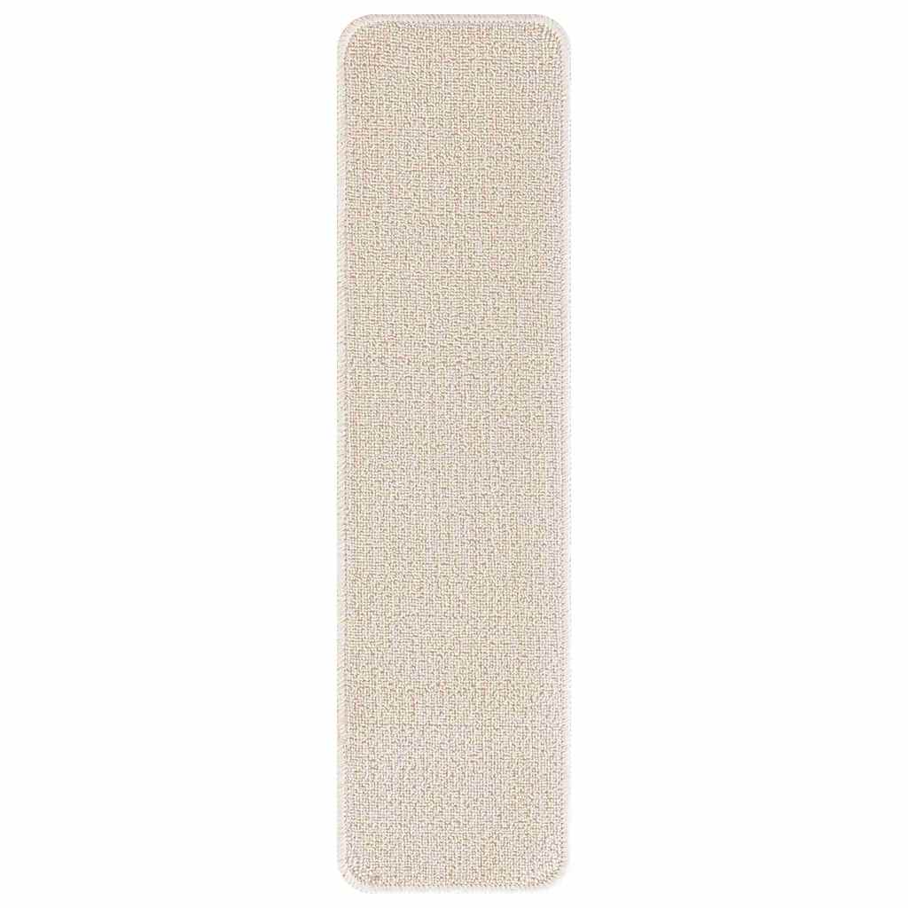 Protiskluzové Podložky Na Schody 15 Ks 75 X 20 Cm Krémová Pp