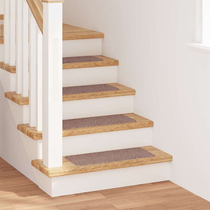 Protiskluzové Podložky Na Schody 15 Ks 60 X 25 Cm Světle Hnědá