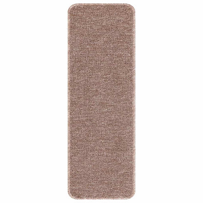 Protiskluzové Podložky Na Schody 15 Ks 60 X 25 Cm Světle Hnědá