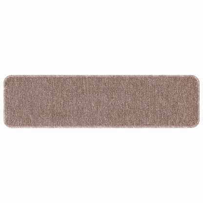Protiskluzové Podložky Na Schody 15 Ks 75 X 20 Cm Světle Hnědá