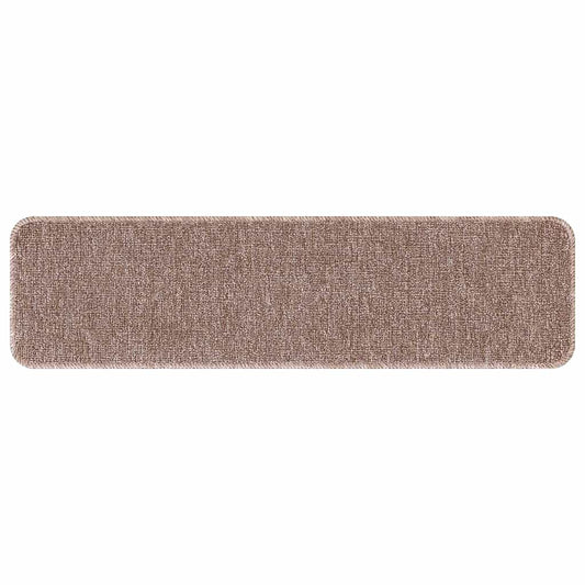 Protiskluzové Podložky Na Schody 15 Ks 75 X 20 Cm Světle Hnědá