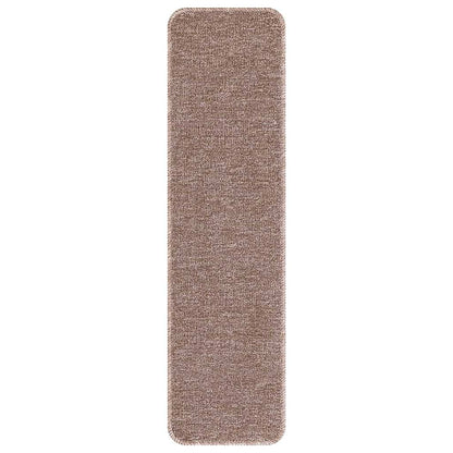 Protiskluzové Podložky Na Schody 15 Ks 75 X 20 Cm Světle Hnědá