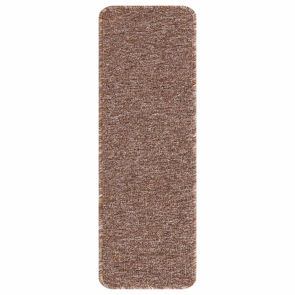 Protiskluzové Podložky Na Schody 15 Ks 60 X 25 Cm Hnědá Pp