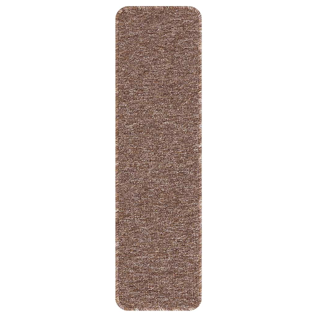 Protiskluzové Podložky Na Schody 15 Ks 75 X 20 Cm Hnědá Pp