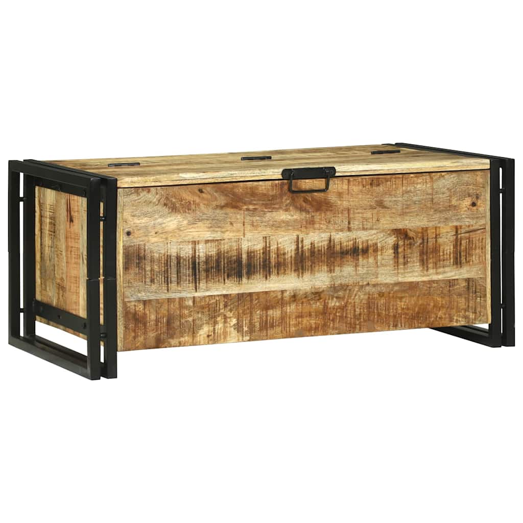 Konferenční Stolek Hnědá 90 X 50 X 38 Cm Masivní Mangové Dřevo