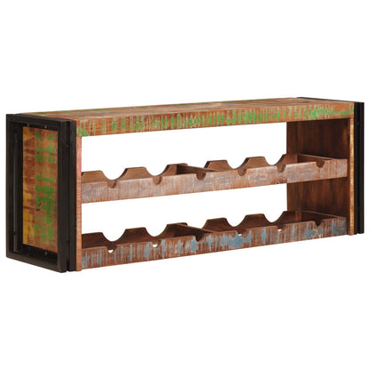 Stojan Na Víno Hnědá 100 X 45 X 33 Cm Masivní Drsné Mango Dřevo