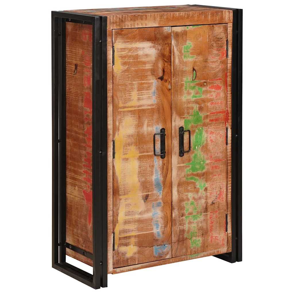 Highboard S Dveřmi Hnědá Masivní Recyklované Dřevo A Kov