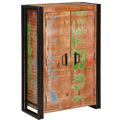 Highboard S Dveřmi Hnědá Masivní Recyklované Dřevo A Kov