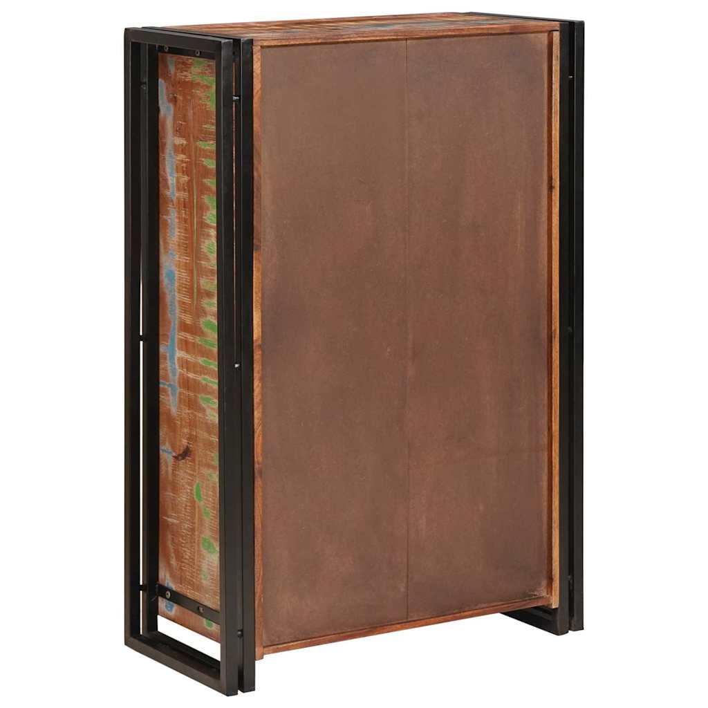 Highboard S Dveřmi Hnědá Masivní Recyklované Dřevo A Kov