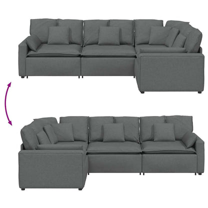 Modulární Pohovka S Polštáři Textil