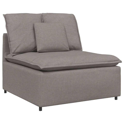 Modulární Pohovka S Polštáři Textil Taupe