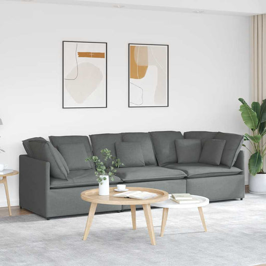 Modulární Pohovka S Polštáři Textil