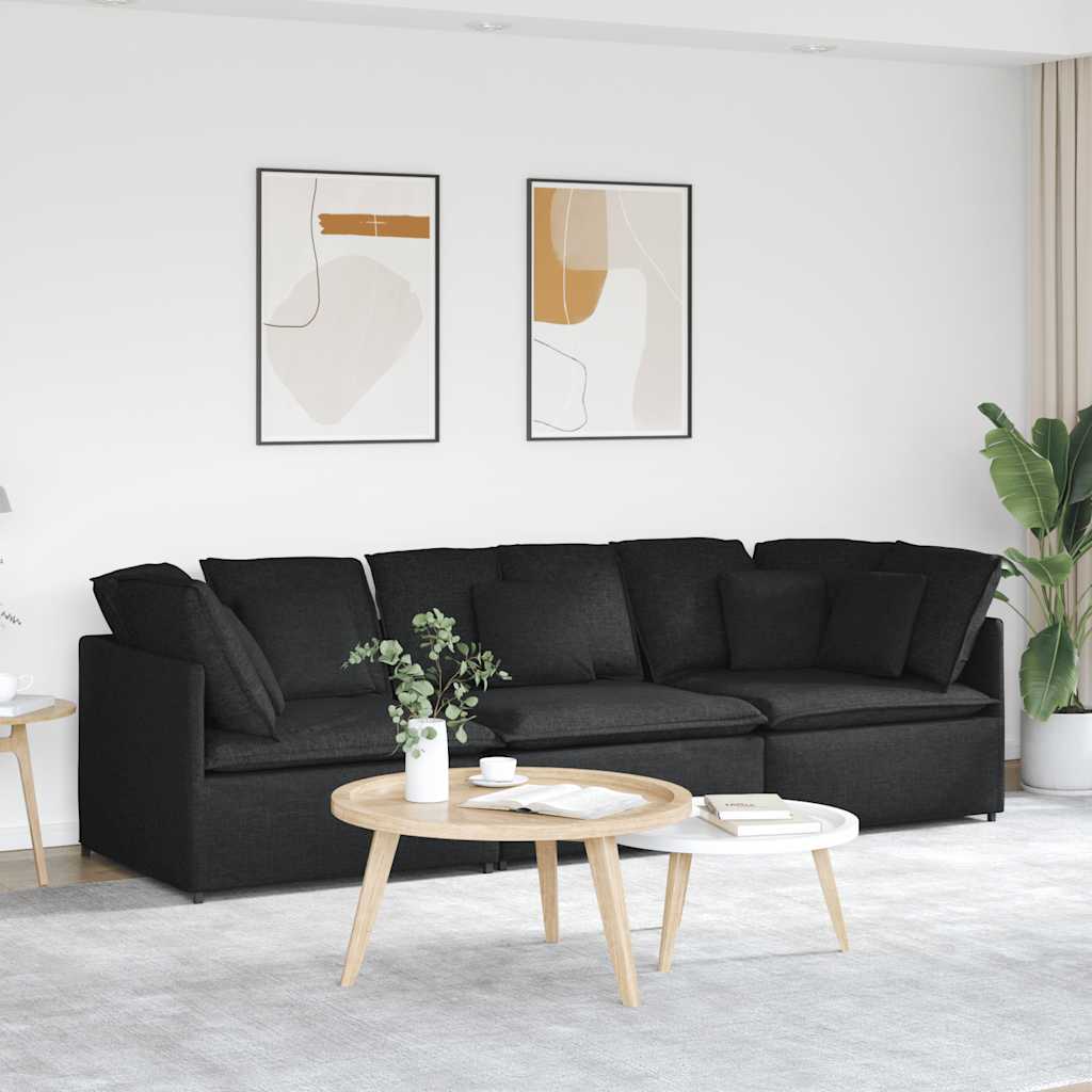 Modulární Pohovka S Polštáři Textil