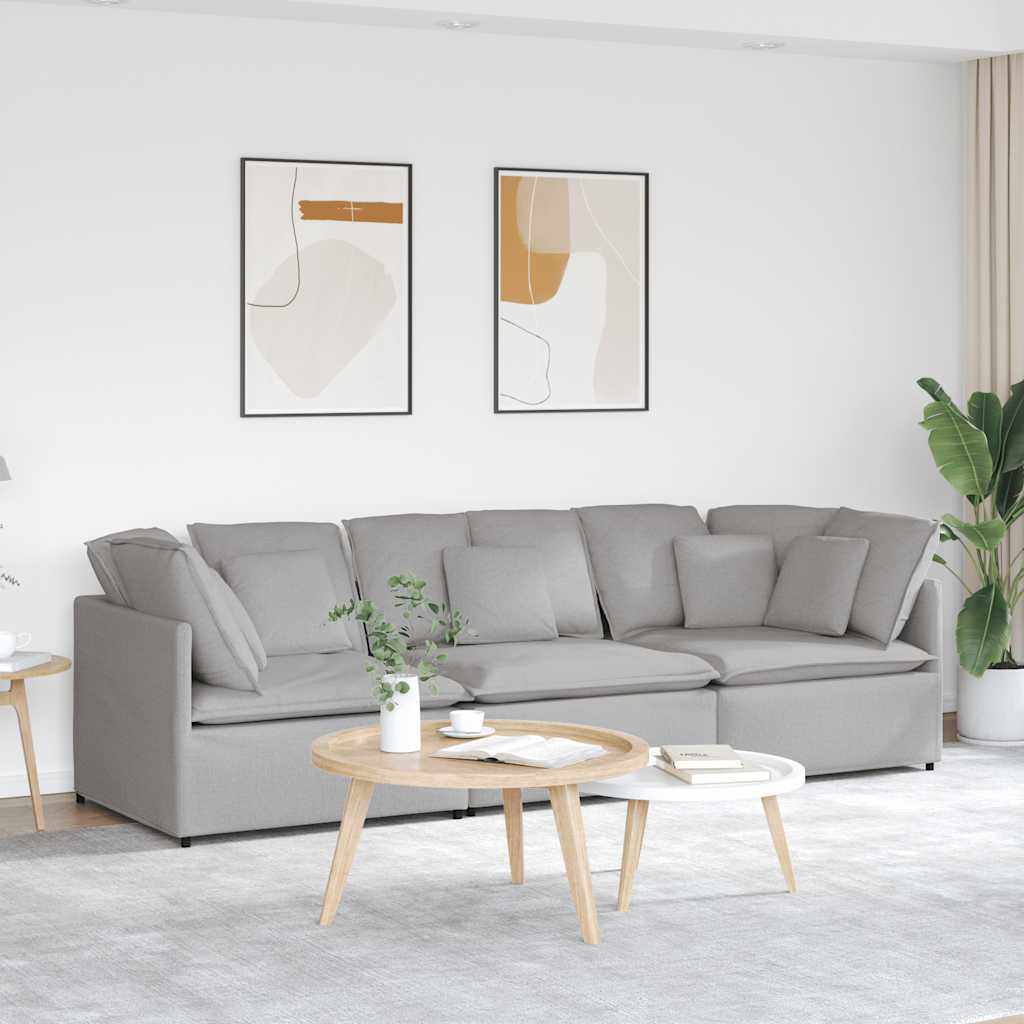 Modulární Pohovka S Polštáři Textil