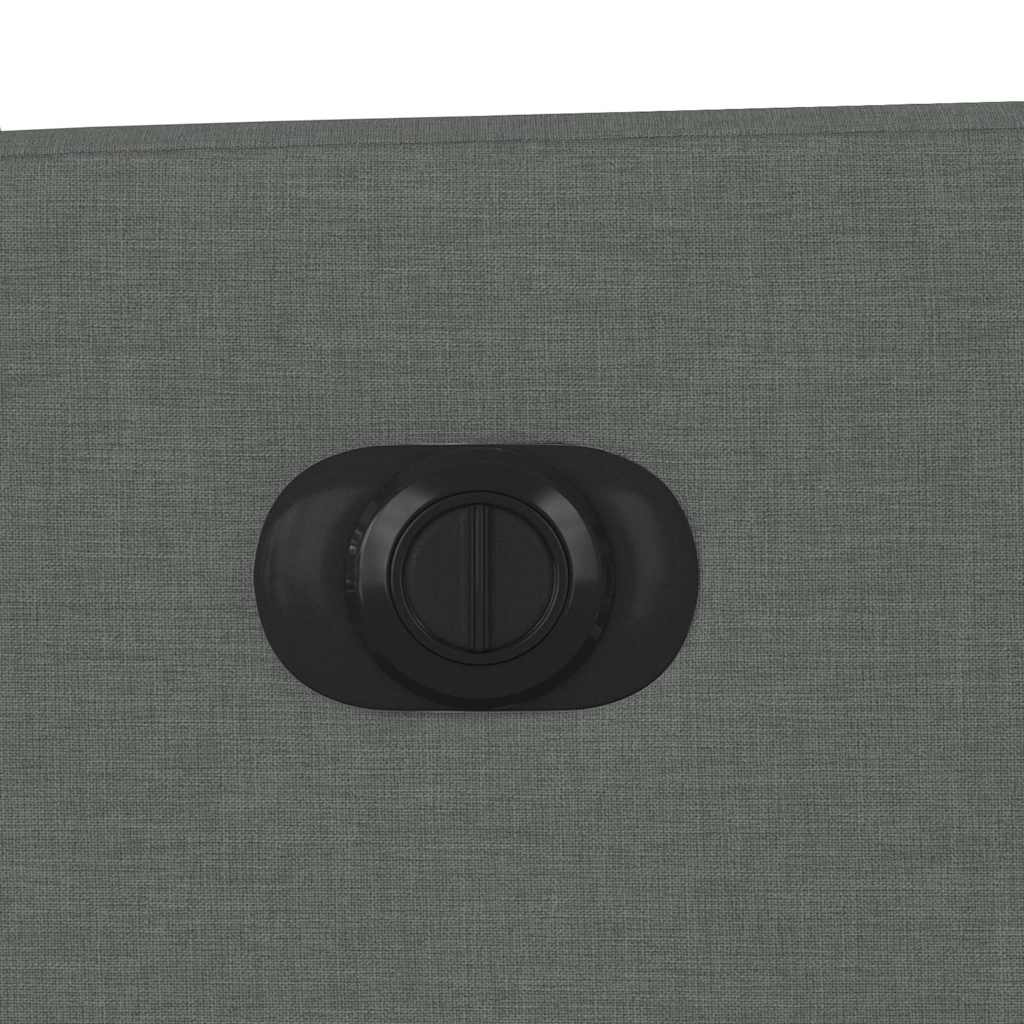 Elektrické Polohovací Křeslo Tmavě Šedé Textil Tmavě Šedá