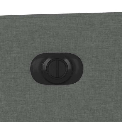 Elektrické Polohovací Křeslo Tmavě Šedé Textil Tmavě Šedá