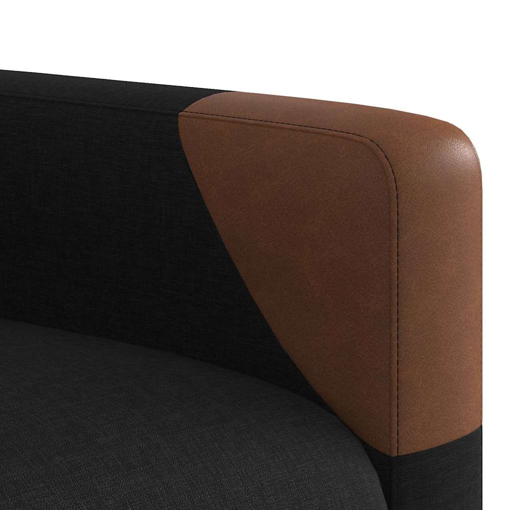 Elektrické Polohovací Křeslo Černé Textil Černá
