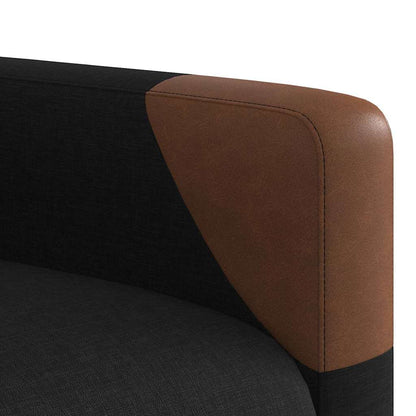 Elektrické Polohovací Křeslo Černé Textil Černá