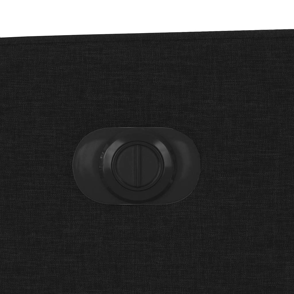Elektrické Polohovací Křeslo Černé Textil Černá