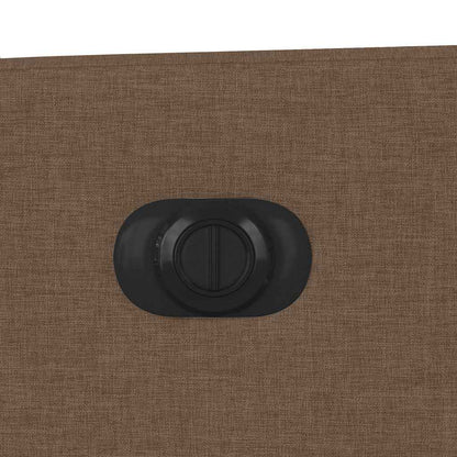 Elektrické Polohovací Křeslo Hnědé Textil Hnědá